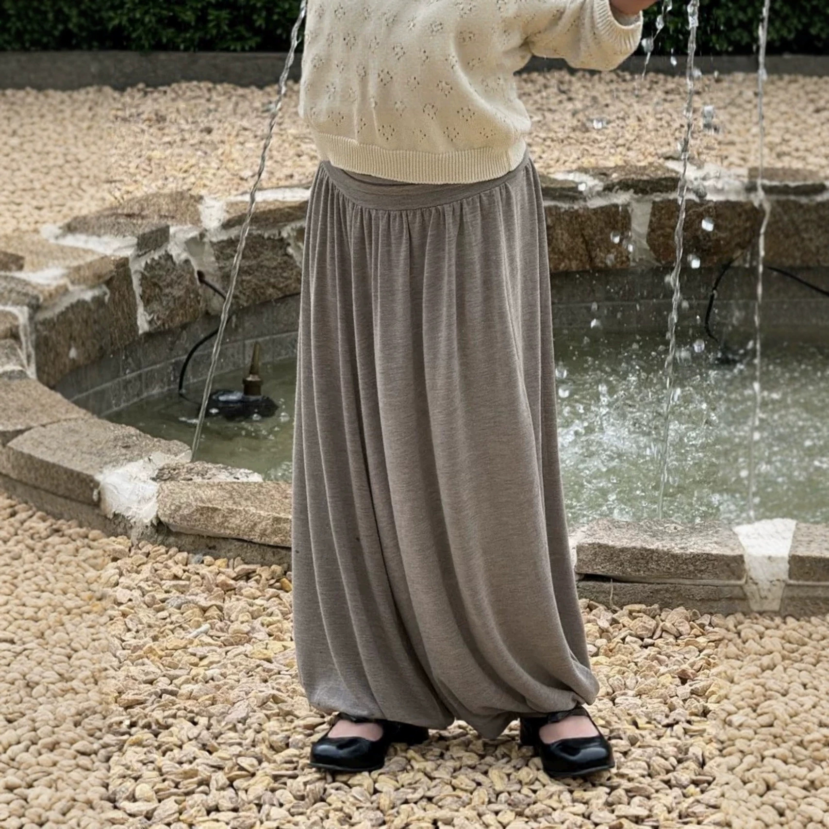 Children's Korean-Style Modal Mosquito-Repellent Pants, Cuffed Pants, Casual Loose-Fit Sports Pants, Long Pants, Wide-Leg Pants, Girls' Pants