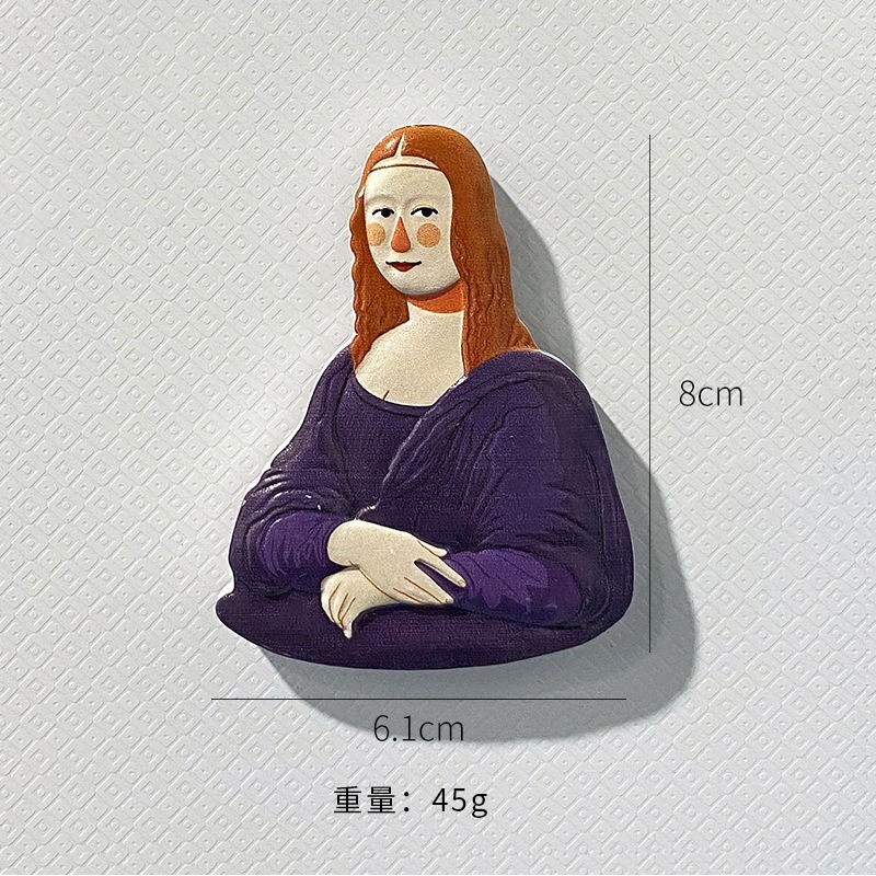 樹脂冷蔵庫は3d世界名画の立体磁力を貼って創意人物の磁気性を貼って個性の復古の磁気を貼って貼ります。|undefined