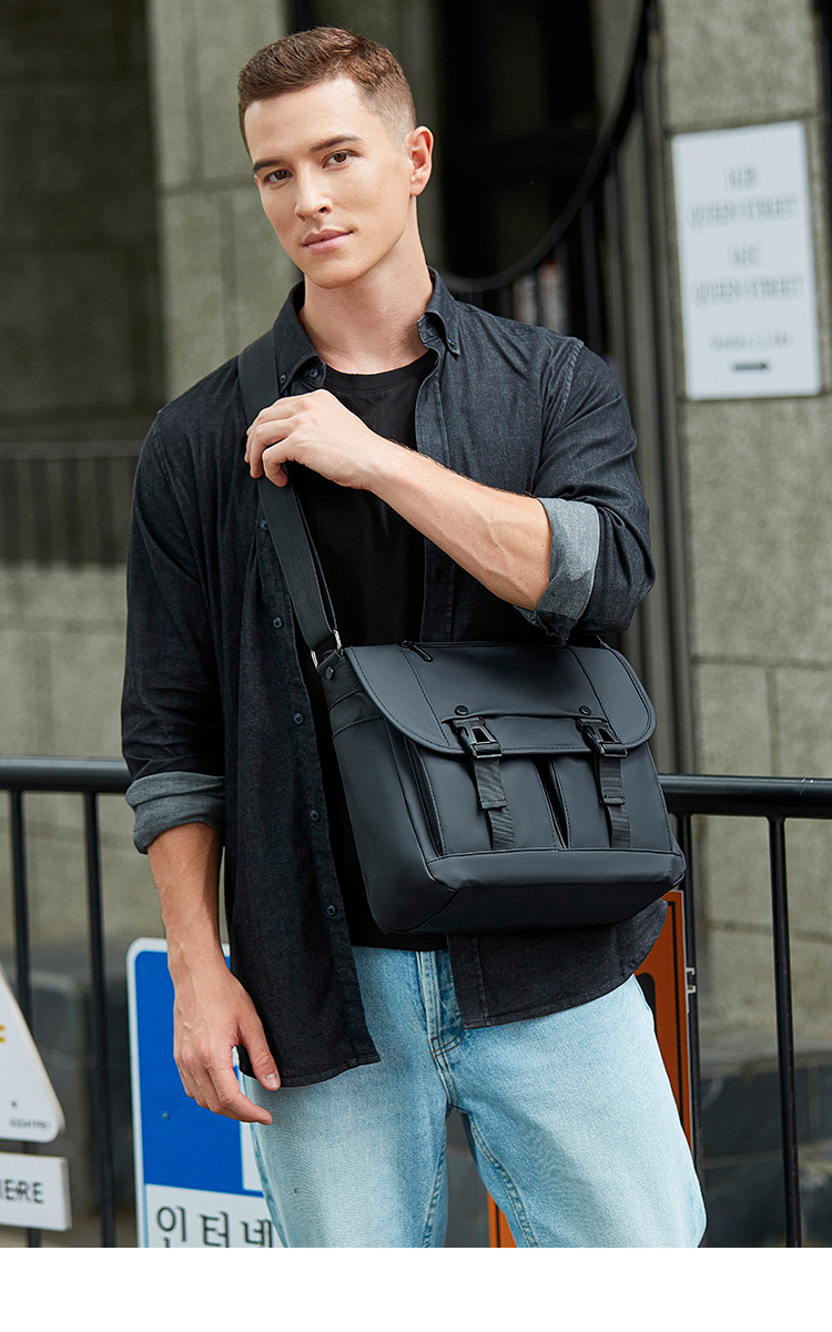 Messenger Bag For Men Waterproof Crossbody Bag Business Style_voghion.com