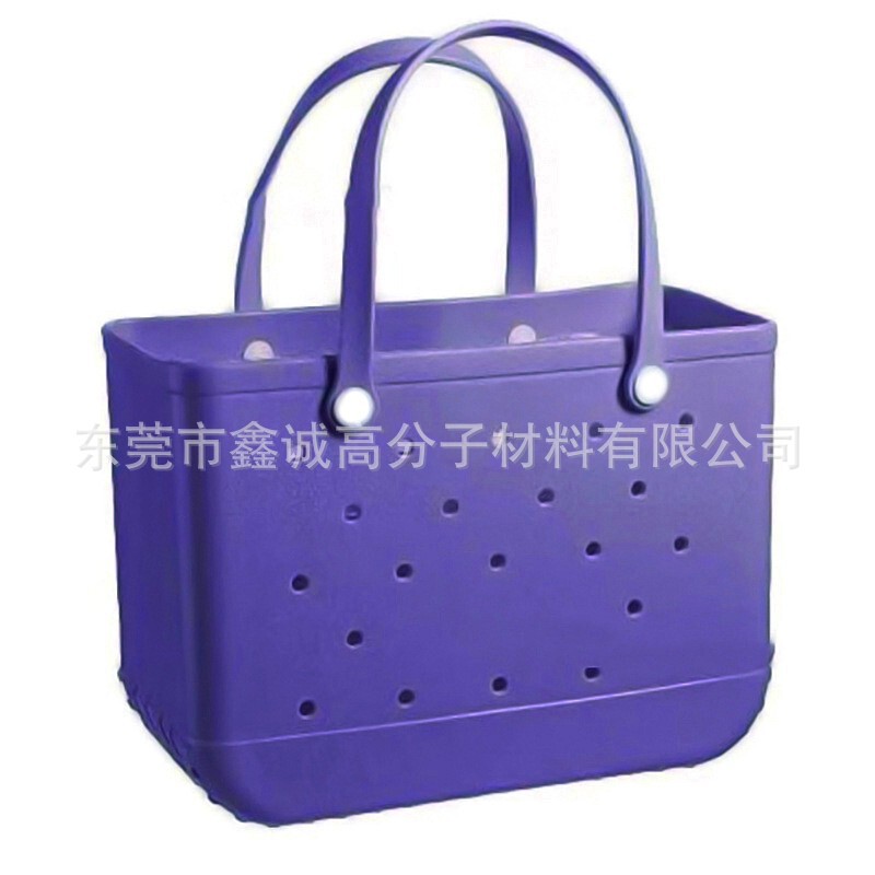 In-Stock Eva Perforated Bag Shoulder Bag Eva Beach Bag Storage Bag Rubber Mom Beach Tote Bag