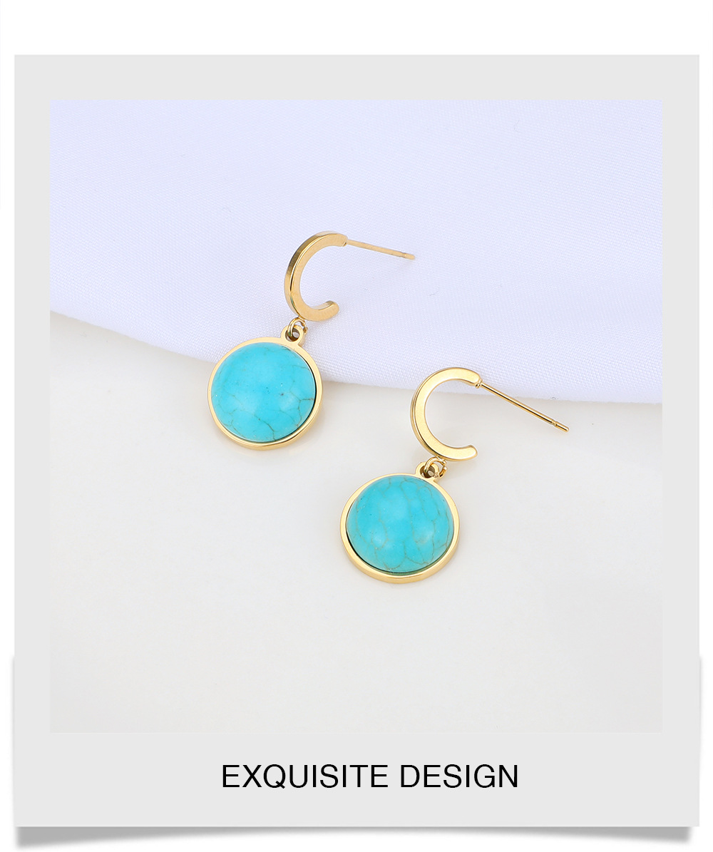 Geometric  Style 304 Stainless Steel No Inlaid Plating Earrings display picture 1