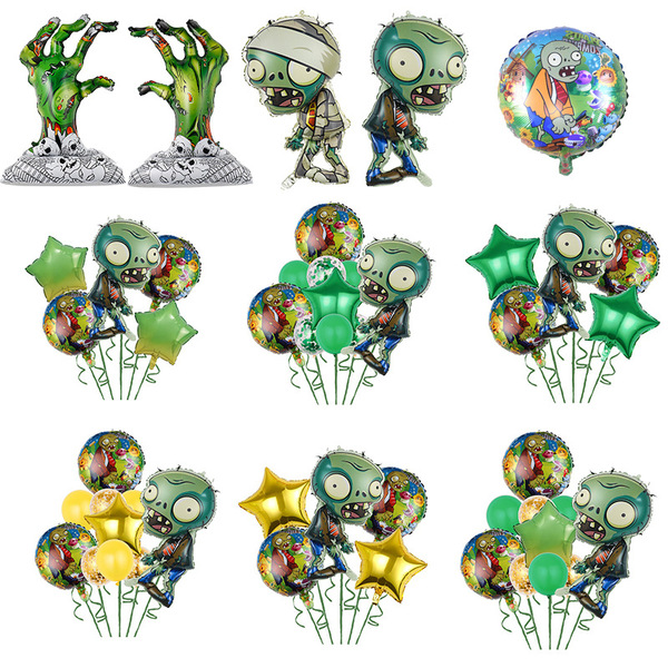 cartoon Plants vs. Zombies