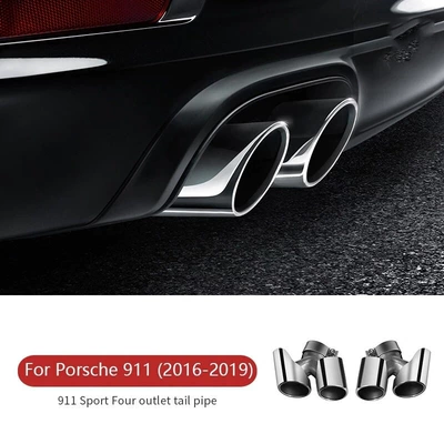 Car muffler 911 Car Stainless Steel - 16-19-silver-tail-throat