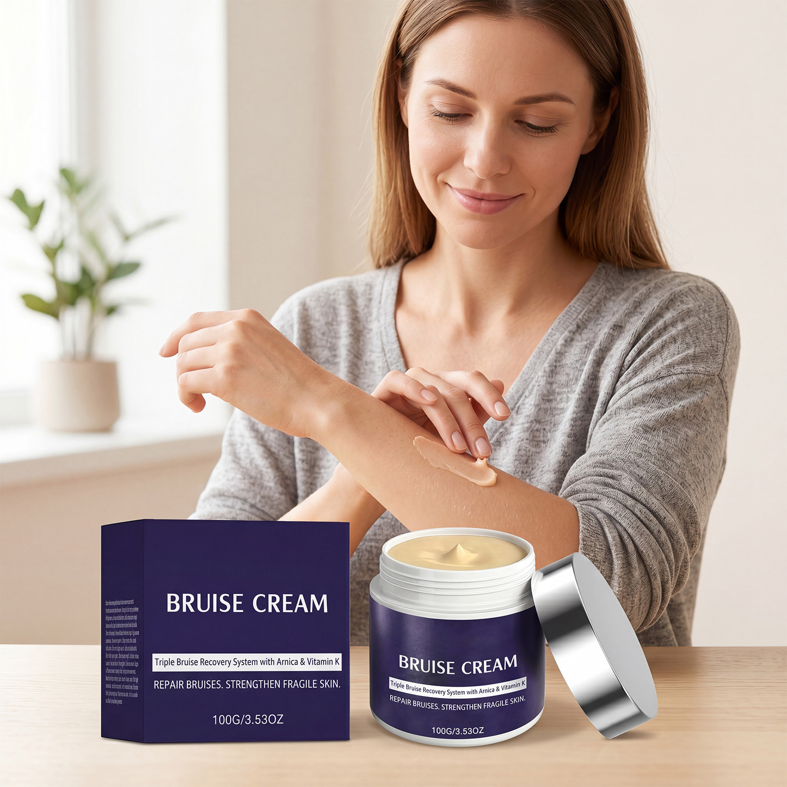 Skin Moisturizing Cream, Gentle Care for Facial and Body Skin, Delicate Hydration, Daily Moisturizing and Refreshing Care Cream