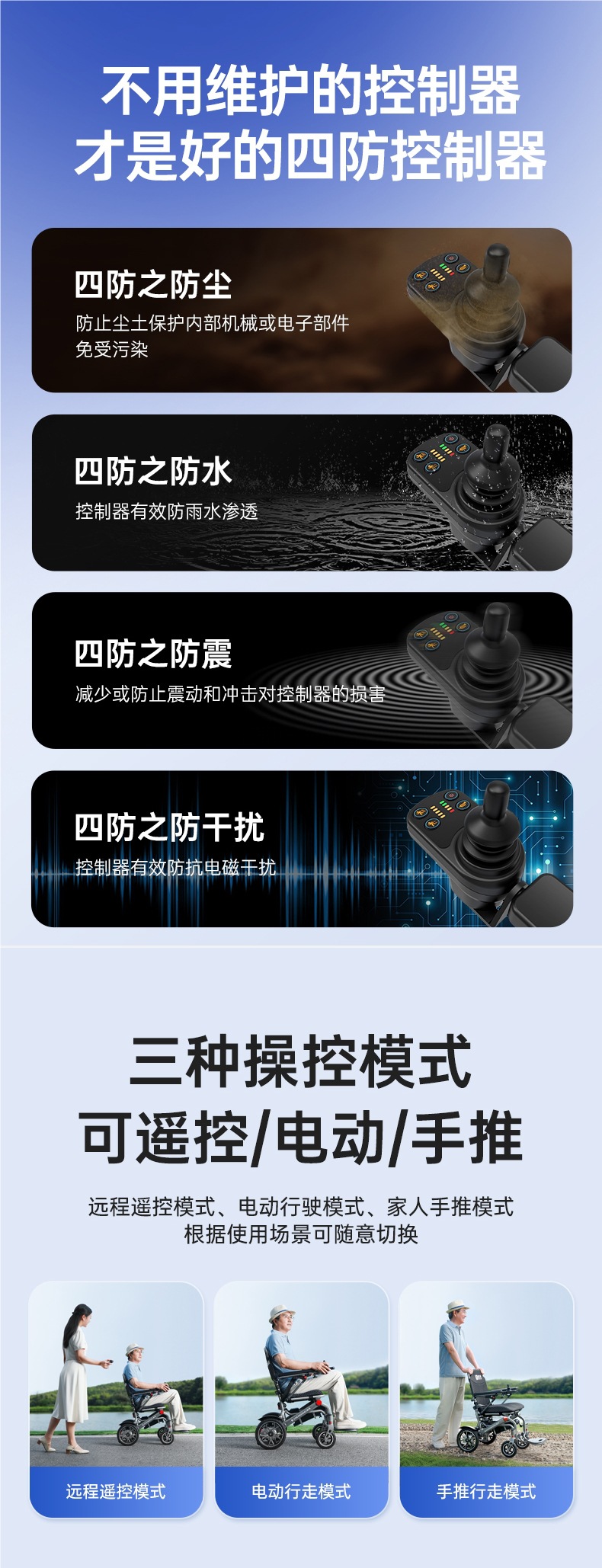 Zhenbang Portable Electric Wheelchair Lightweight Folding Small Intelligent Fully Automatic Mobility Scooter for the Elderly Little King Kong