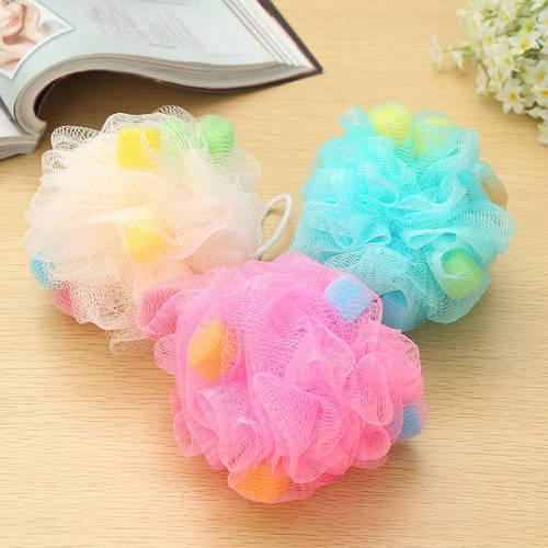 Large sponge color bath ball bath ball bath flower scrub bath flower bath ball bubble net bath bubble net