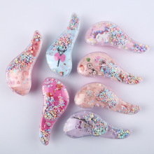 新款小号TT梳防打结顺发按摩梳卡通儿童梳可爱塑料美发梳卡哇伊风