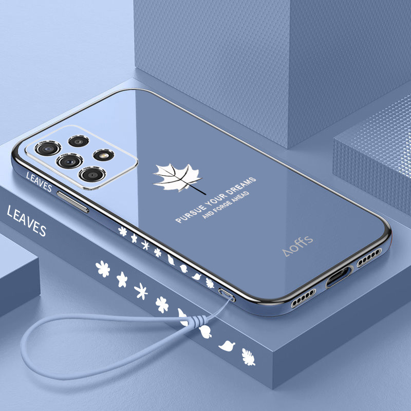 Suitable for Samsung A13/A23 mobile phone case A32/A52/A72 straight edge electroplated 5g all-inclusive drop-resistant soft cover for men and women