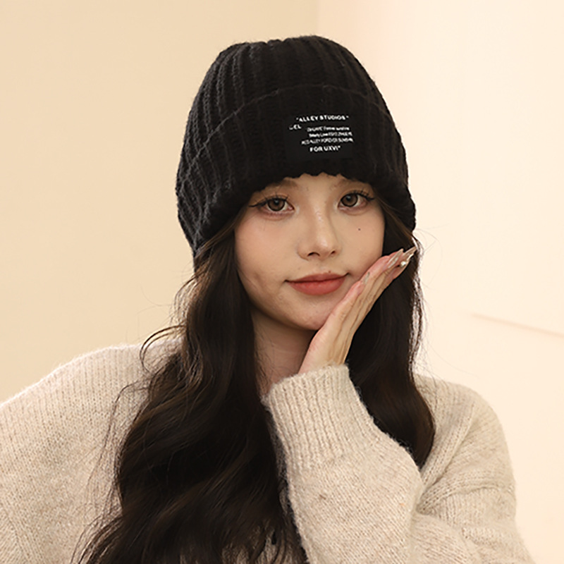 Lana oversize tinta unita per autunno e inverno, pile lavorato a maglia, versione coreana, coppia femminile all'aperto, escursioni calde_voghion.com