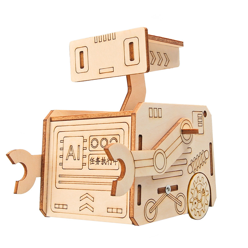 Tecnología pequeña fabricación de robot de evasión de obstáculos marciano DIY física vapor experimento científico paquete de material de la invención de la escuela primaria y secundaria