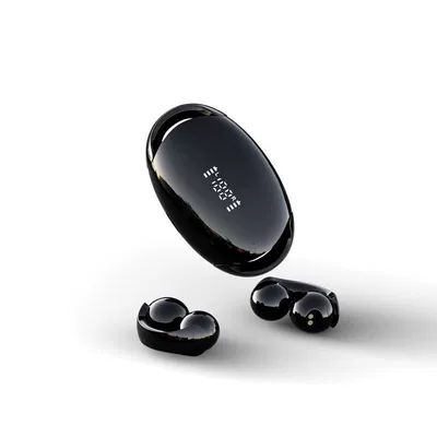 2025 New Plug-In Card Mp3 Bluetooth Headset Ear Clip Type Sports Running Music Super Long Battery Life and No Pain When Worn for a Long Time (Motorcycle Helmet Headset) - obsidian-black-silicone-ear-clip-360-directional-sound-transmission-no1-ultimate-version-bluetooth-single-mode-hifi-sound-quality