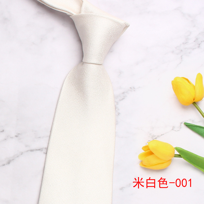 Classic Solid Colour Men's Tie 8cm Business Casual Necktie_voghion.com