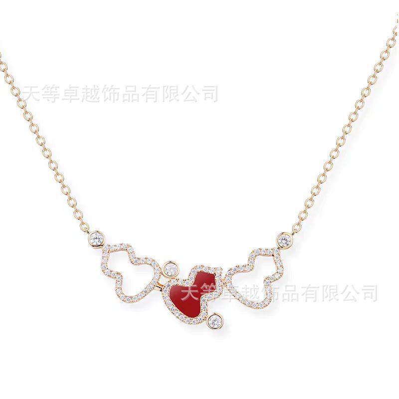 Red acrylic necklace