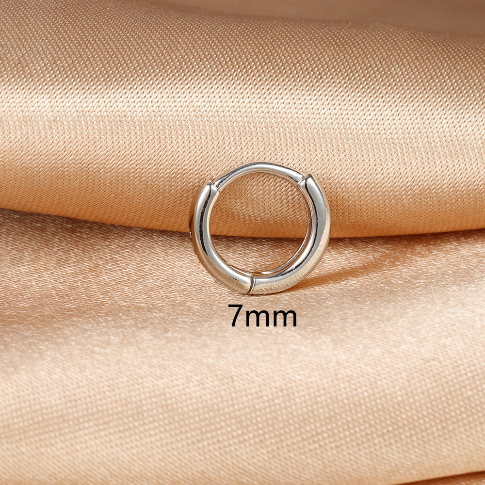 1 Piece Simple Style Circle Plating Copper Earrings display picture 10