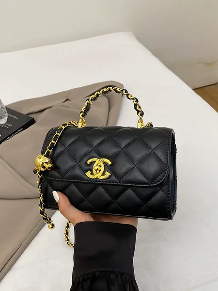 Cross-Border Small Fragrant Handbag Women's 2025 New Versatile Single Shoulder Small Square Bag Light Luxury Crossbody Rhombus Chain Bag