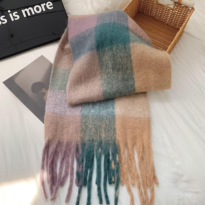 Bufandas de punto gruesas bufandas de invierno de alta calidad bufandas de cuello cálidas bufandas de caballo