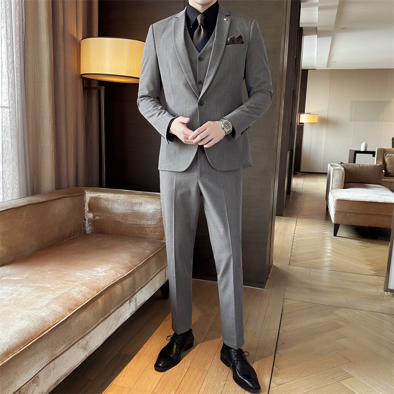 Light brown color (suit + trousers)