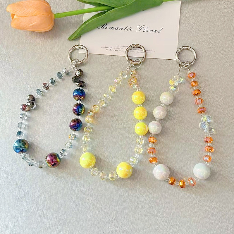 Crown Bead Pendant Phone Chain for Women, High-End Phone Case Accessory, Beaded Bracelet, Short Style, Niche Wrist Ornament Crown Bead Pendant Phone Chain for Women, High-End Phone Case Accessory, Beaded Bracelet, Short Style, Niche Wrist Ornament