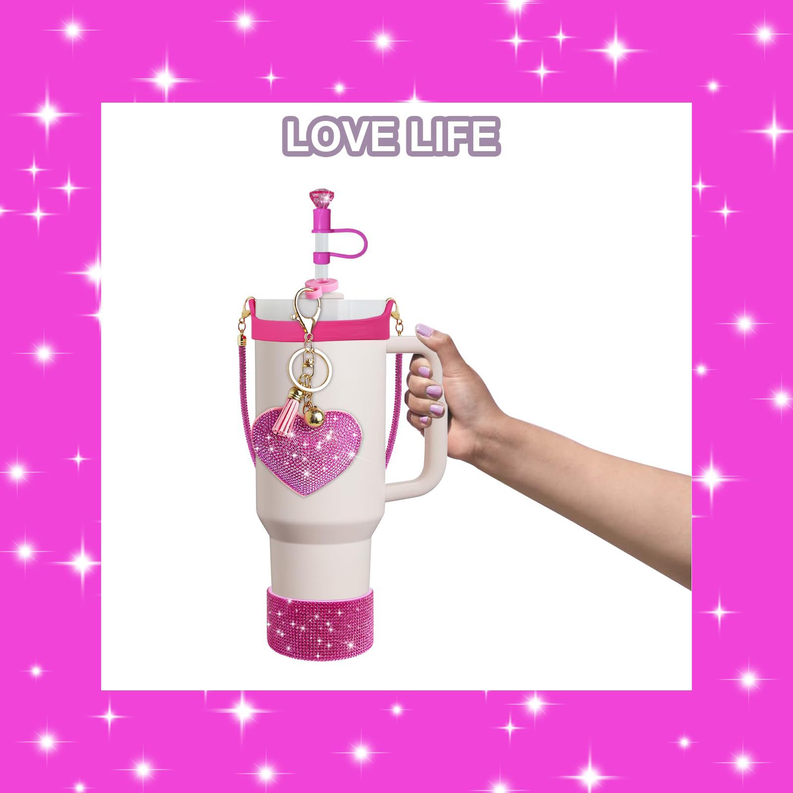 120g Weight Cup Sleeves Kitchen and drinking utensils 1 Set Quantity Daily Occasion Silica Gel Material Star, Red Heart Pattern Casual Style Casual Star Red Heart Silica Gel Cup Sleeves 1 Set 6