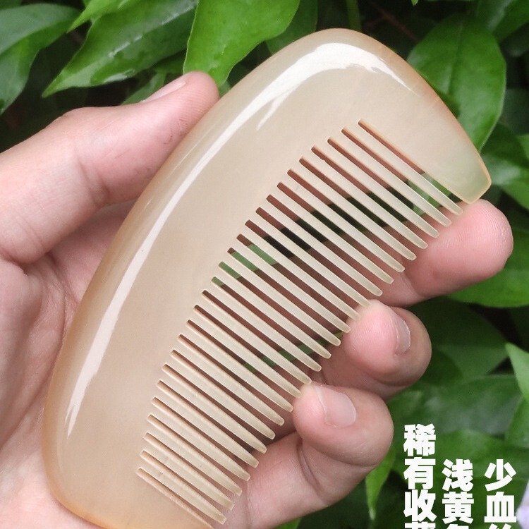 メーカー卸売り黄牛角櫛ヤク角櫛水牛角櫛厚い太った櫛バッグ櫛ポケット櫛静電気防止|undefined