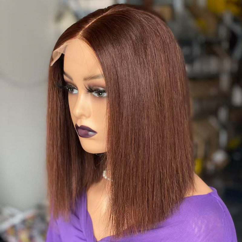 Vietnam Gluelesswigs Vietnamese Bone Straight Human Hair Wig Foreign Trade Wig