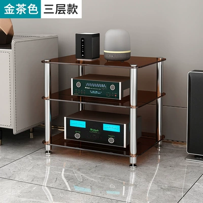 Cabinet Rack Speaker Equipment | Electric car big tripod - triple-brown-glass