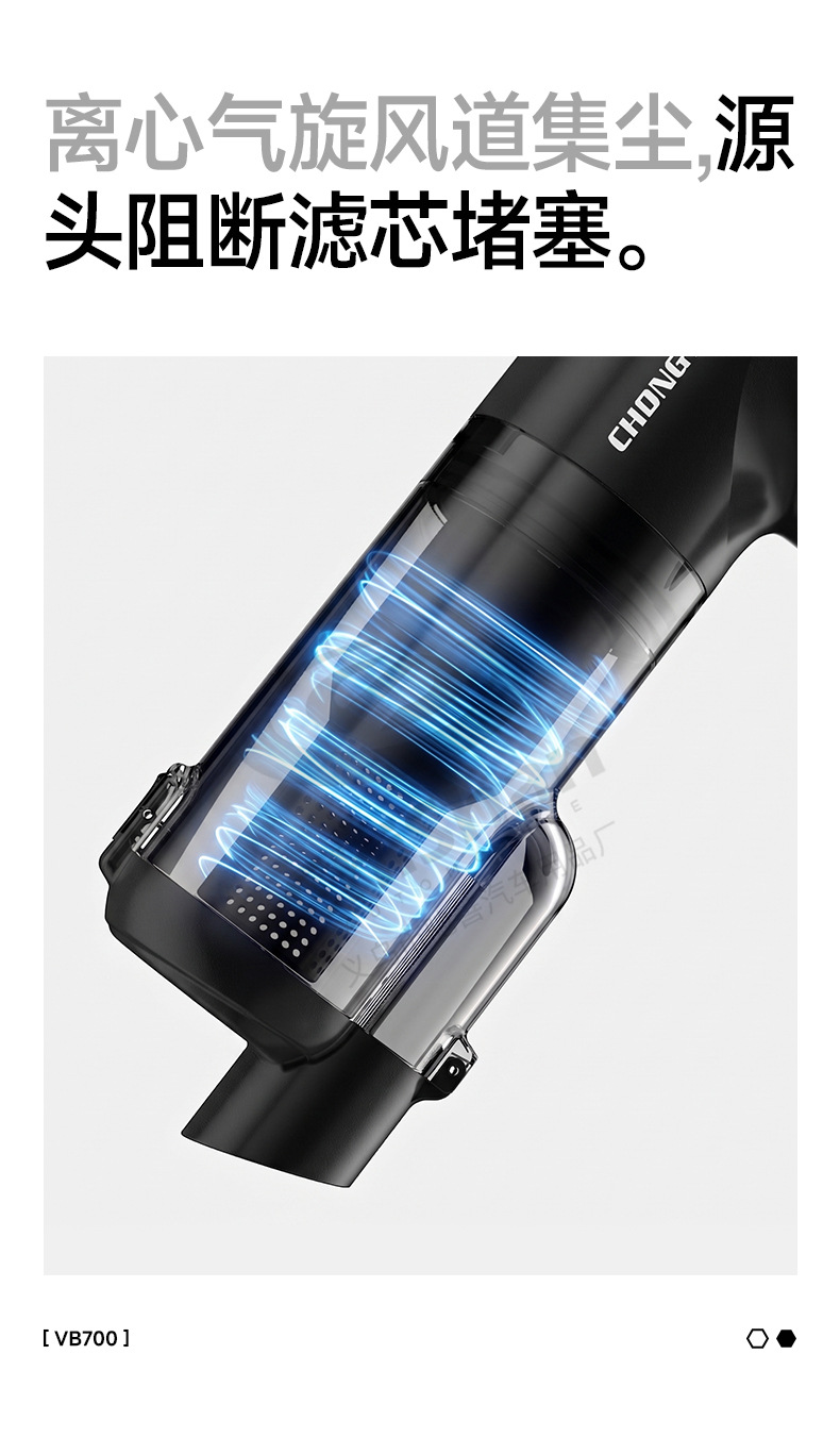 [Premium Selection] Cross-border Car Vacuum Cleaner, Handheld, Brushless, with Powerful Suction, All-in-One Blowing and Suction, Wireless