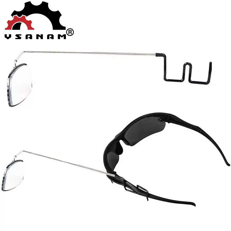 跨境自行车单车骑行眼镜后视镜迷你反光镜平面镜多角度可调节