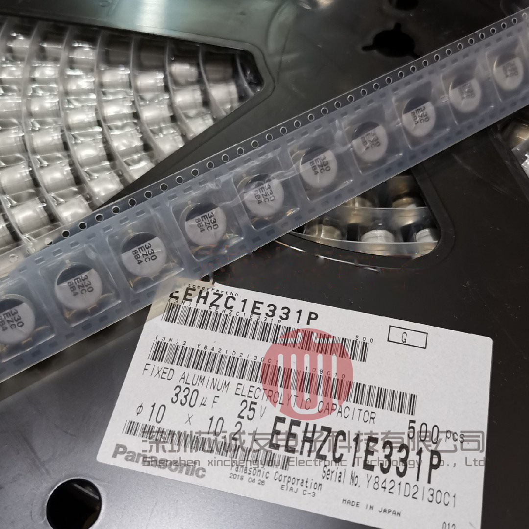 EEHZC1E331P 松下聚合物贴片电容 25V330UF 10X10.2 汽车级电容