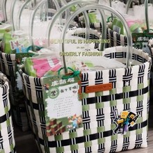 元气泰国花朵草编包菜篮子手拎包端午节手提伴手礼创意实用包装盒