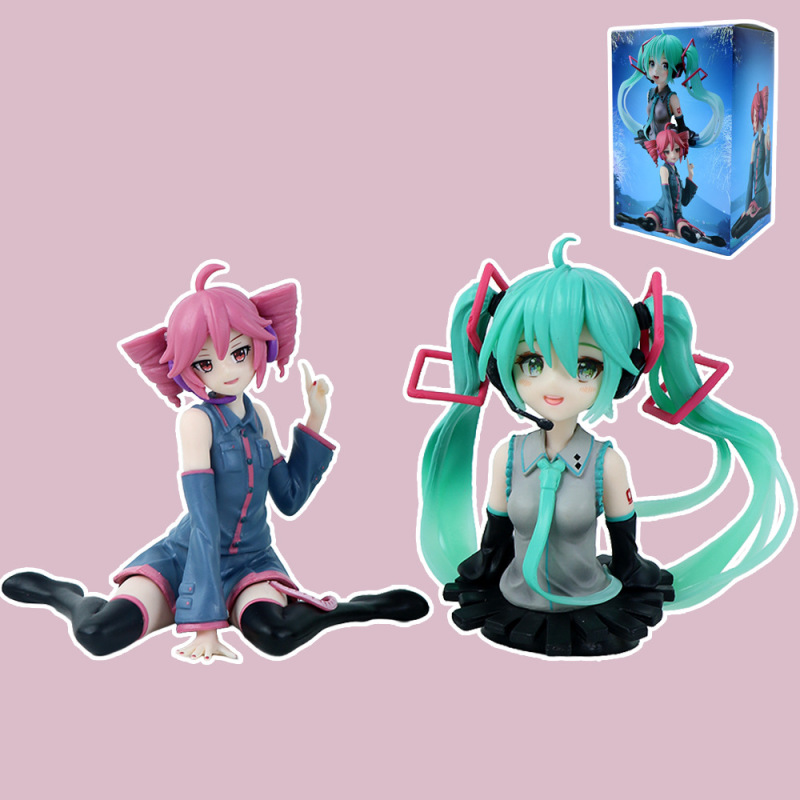 Cross-Border 2D Anime Hatsune Miku Bust Figure Future-Themed Boxed Model Car Desktop Decoration Cross-Border 2D Anime Hatsune Miku Bust Figure Future-Themed Boxed Model Car Desktop Decoration