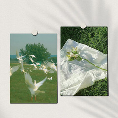 Green Control 10 Pieces of Fresh Green Inspirational Decorative Cards Wall Posters Postcards Dorm Room Living Room Bedroom Decorations