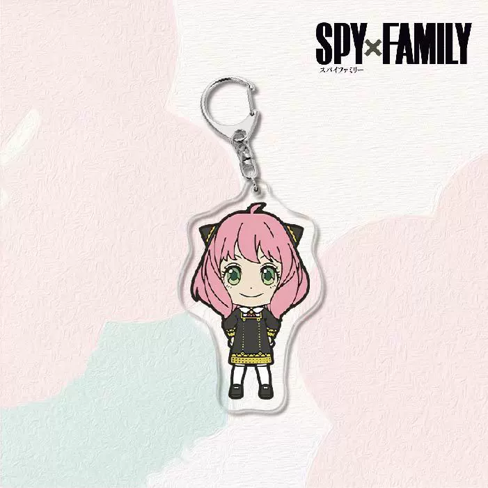Акриловый брелок для ключей (SPY×FAMILY) — двусторонняя миниатюрная подвеска, полупрозрачная двусторонняя печать