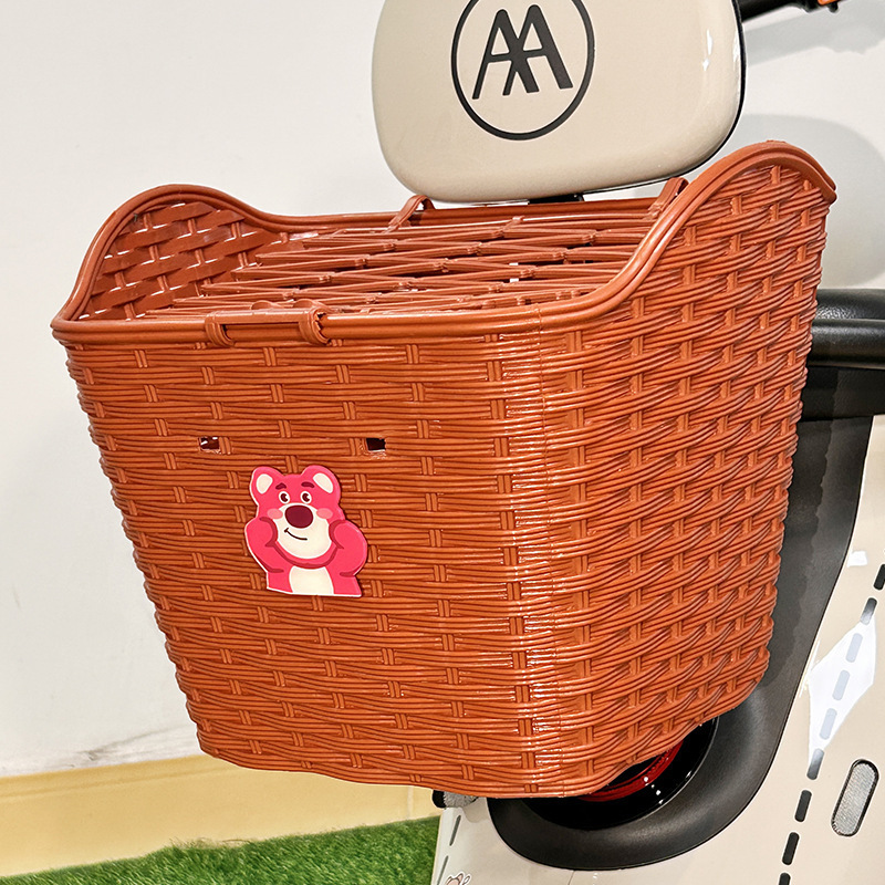 卸売電気自動車リア収納バスケットかわいい漫画オートバイバッテリーカーリアテール収納防水|undefined