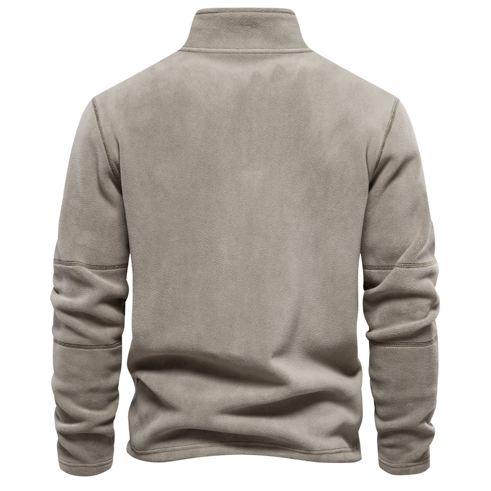 mens-fleece-fleece-hoodie-stand-collar-half-zip-long-sleeve-european-size-cross-border-trend-mens-top
