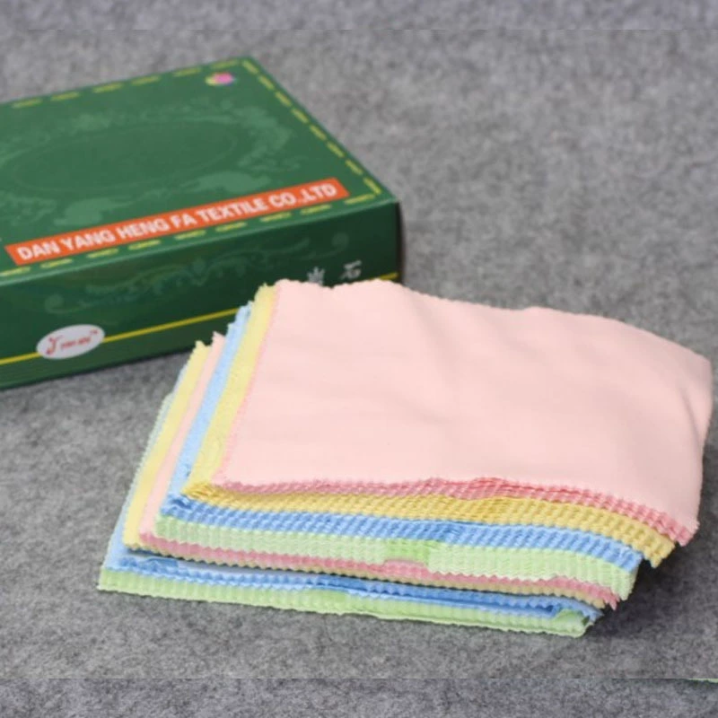 Wholesale Needle Three Rock Glasses Cloth Mobile Phone Screen Cleaning Hot Pot Catering Wipe Large Size Fiber Packaging Glass Cloth