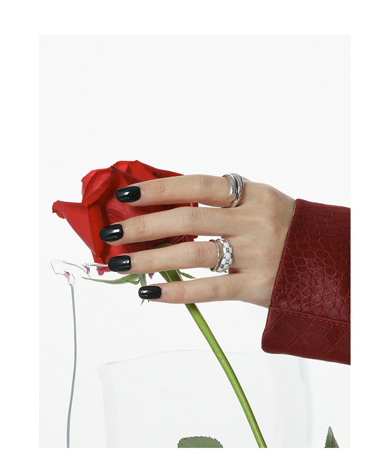 Fashion Geometric Sterling Silver Irregular Plating Open Ring 1 Piece