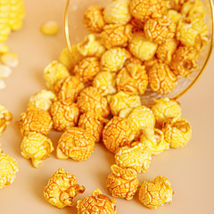 【7:00 Snack Time】Popcorn American spherical cream caramel flavored puffed corn snack corn flower