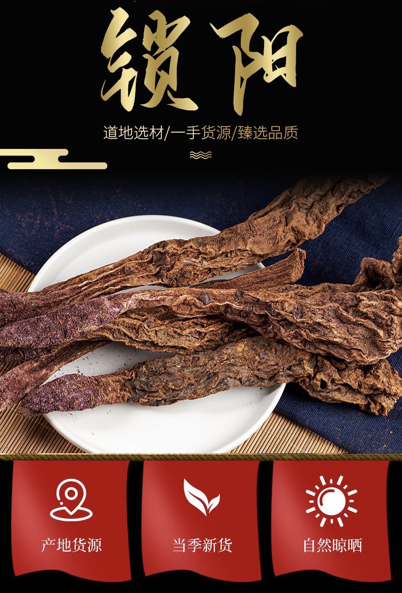 Cynomorium Songaricum Slices Alashan Suo Yang Dried Herb TCM Decoction Pieces 250g overview