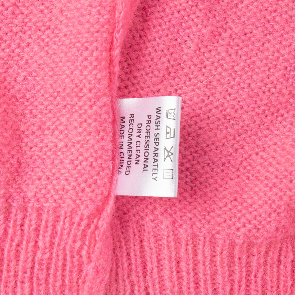 Áo cardigan len dệt kim dáng mỏng nhẹ cài nút một hàng, tay dài cổ tròn nữ — hoa hồng đỏ, màu be, màu cam, màu hoa cà chi tiết 154