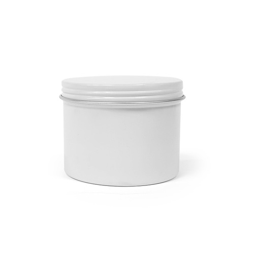 5-250ml white aluminum box, candy aluminum can, round threaded tea manicure storage sealed aluminum can
