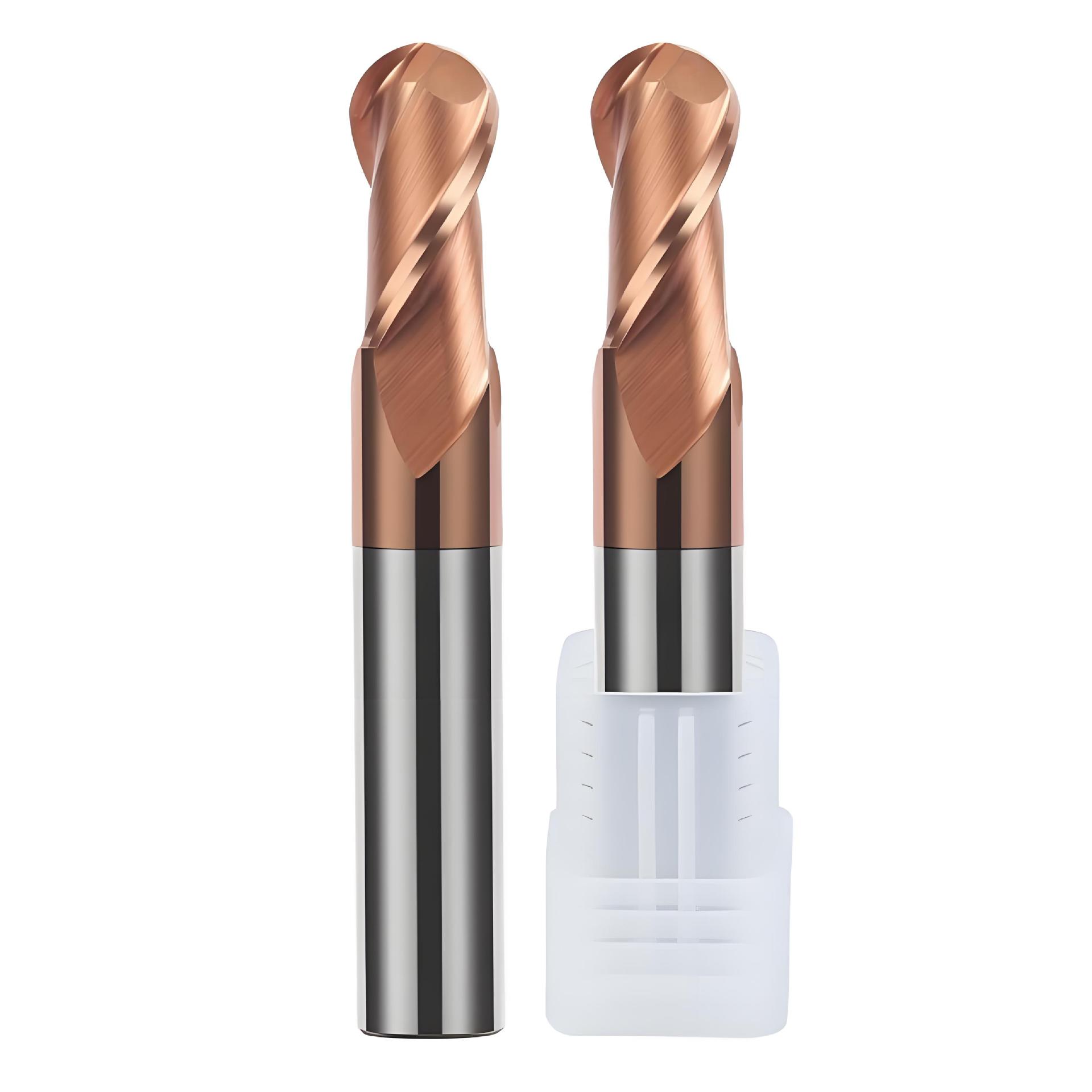 钨钢球头铣刀硬质合金铣刀球刀cnc数控刀具不锈钢超硬铣刀R1R2R3