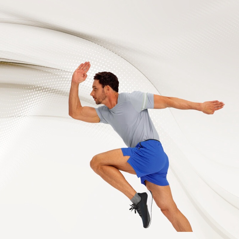 Cross-Border Men's Running Shorts with Zipper Pockets Quick-Drying Gym Sports Workout 5inch Men's Shorts