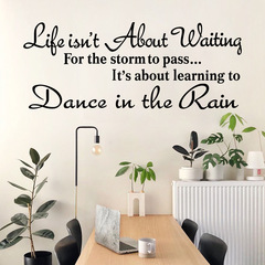 Travel Kang Cross-border English Encouraging Phrase Living Room Bedroom Background Wall Decor English Dormitory Wall Decoration Sticker Painting