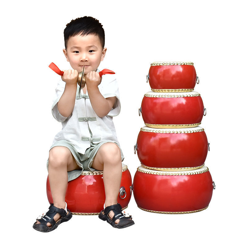 鼓牛皮小孩儿童玩具鼓幼儿园大小鼓敲打鼓堂鼓锣鼓打击乐器批发|undefined