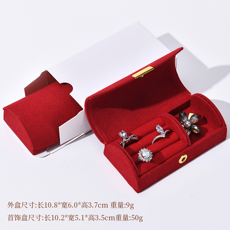 シンプルなinsクロスボーダー携帯鏡ジュエリーミニ韓国版女性ジッパーバッグネックレス指輪アクセサリー収納ケース