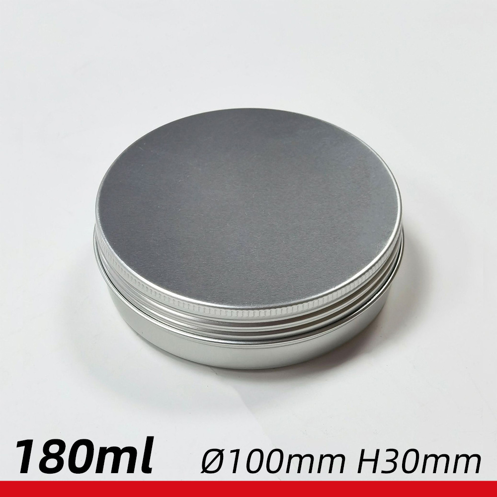 180ml牙口螺纹铝盒 100*30mm铝罐 化妆品鱼钩车蜡紫草膏金属盒