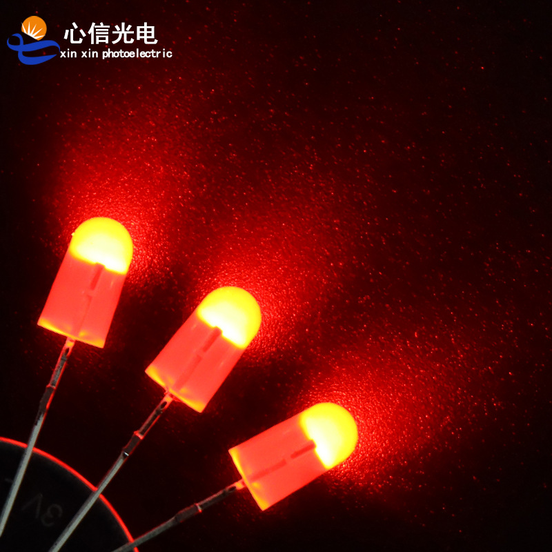 546卡点白发红超高亮发光二极管指示LED灯珠儿童玩具开光电子配件
