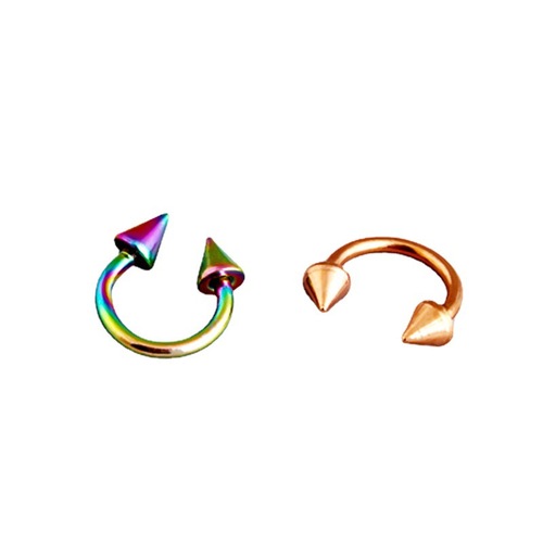 European and American fashion titanium steel horseshoe U-shaped tapered lip nail eyebrow nail foreign trade piercing jewelry cross-border supply wholesale