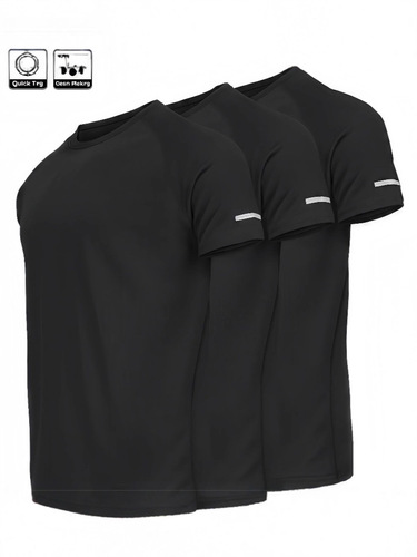 Cross-border European code multi-piece men's short-sleeved sports T-shirt quick-drying running blue football training fitness casual clothes